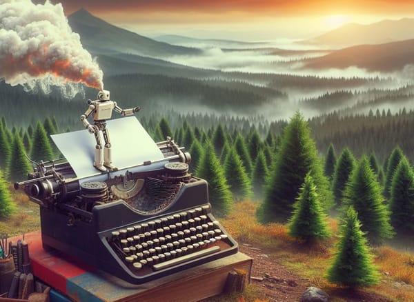Paragraph Pollution: AI is (probably) greener than you typing on a laptop